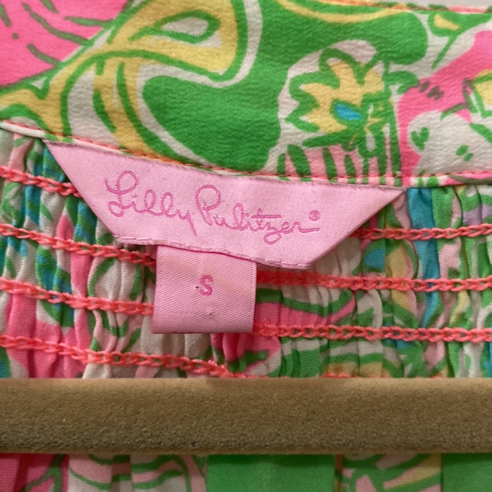 Euc Chin Chin Elsa Lilly Pulitzer Silk View 3